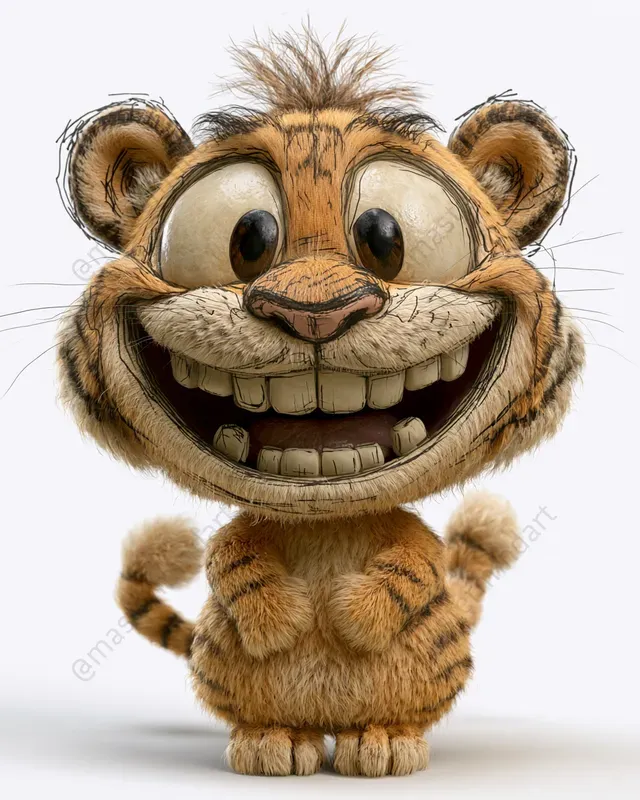 Goofy 3D Animal Mascots