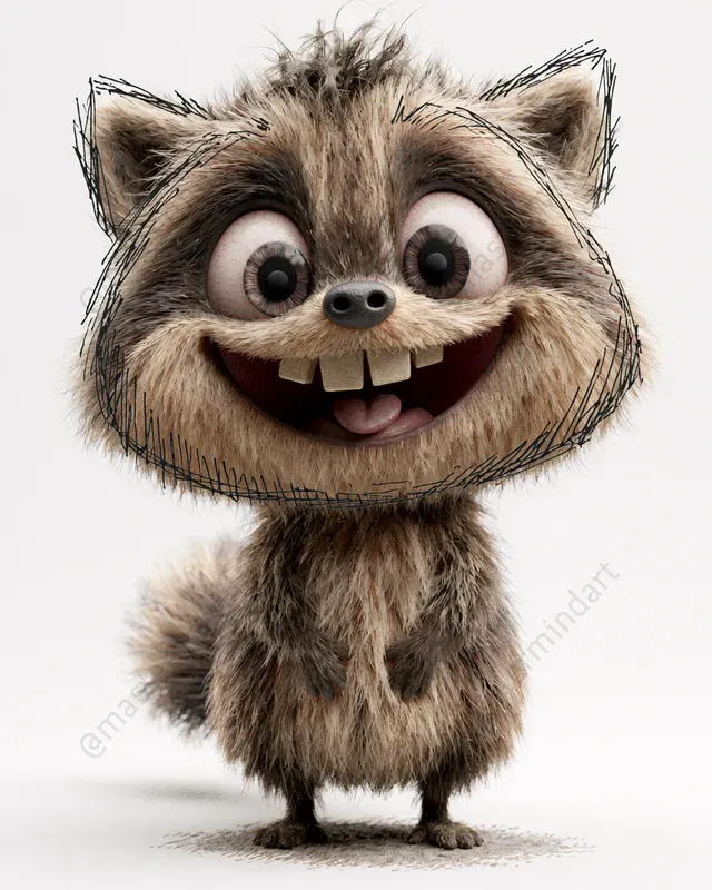 Goofy 3D Animal Mascots