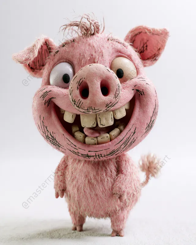 Goofy 3D Animal Mascots