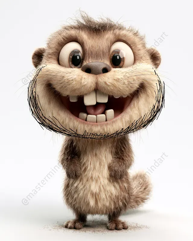 Goofy 3D Animal Mascots
