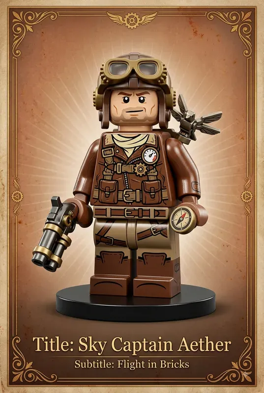 Vintage Card Minifig Templates