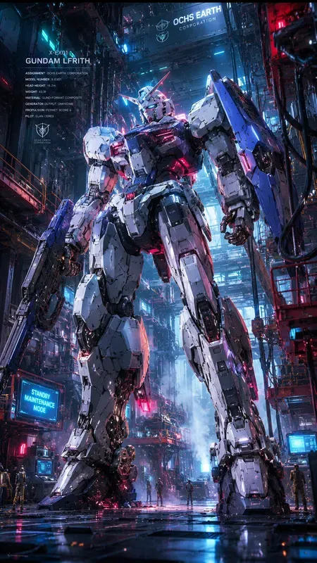 Cinematic Gundam Mecha Portraits