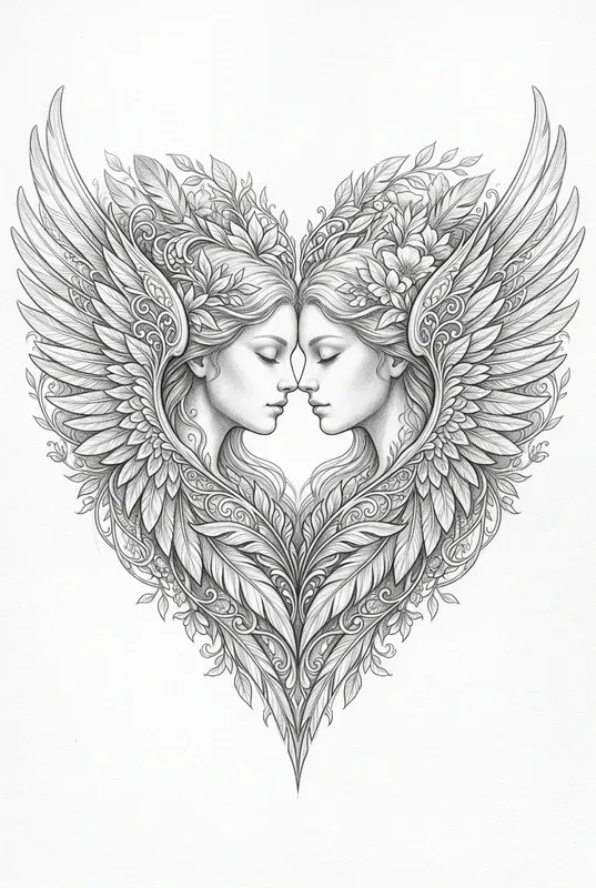 Surreal Symmetrical Pencil Art Generator