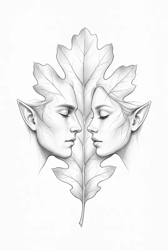 Surreal Symmetrical Pencil Art Generator