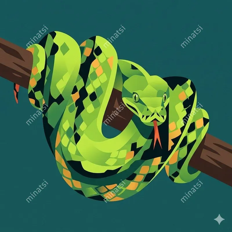 Tropical Animal Flat Vector Illustrations