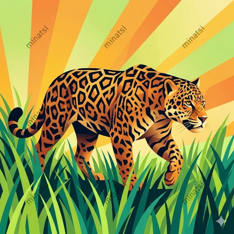 Tropical Animal Flat Vector Illustrations