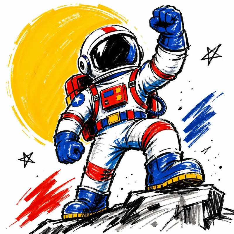 Dynamic Bold Marker Style Illustrations