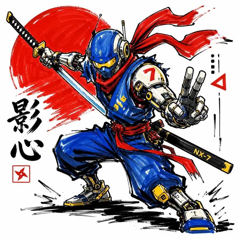 Dynamic Bold Marker Style Illustrations