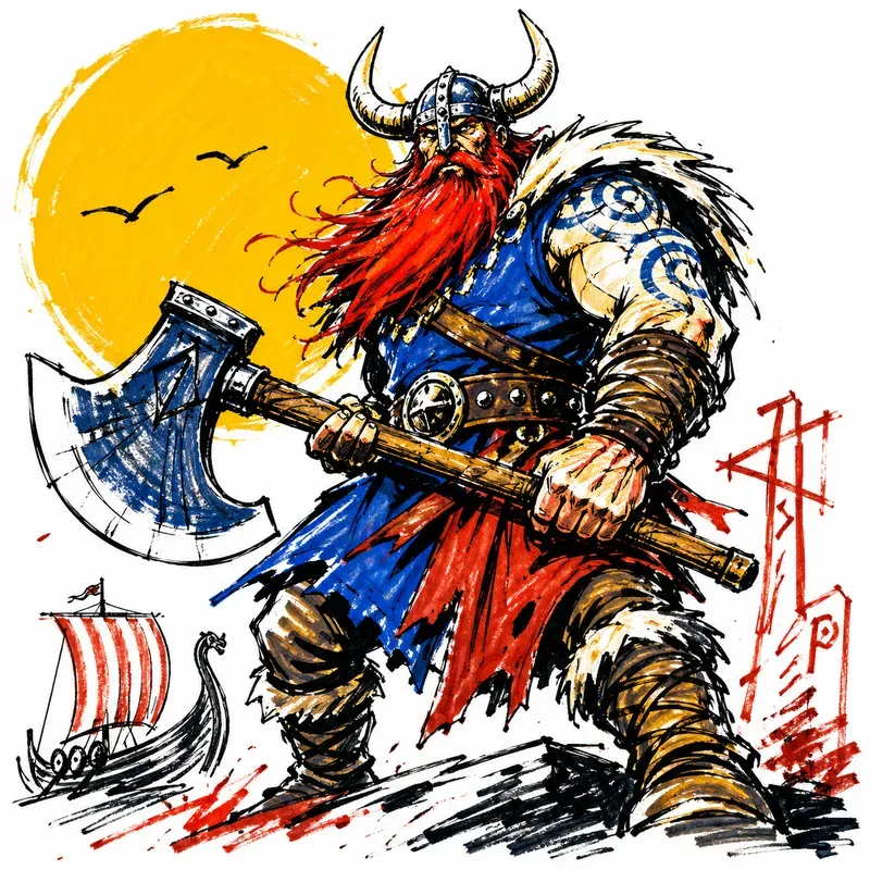 Dynamic Bold Marker Style Illustrations