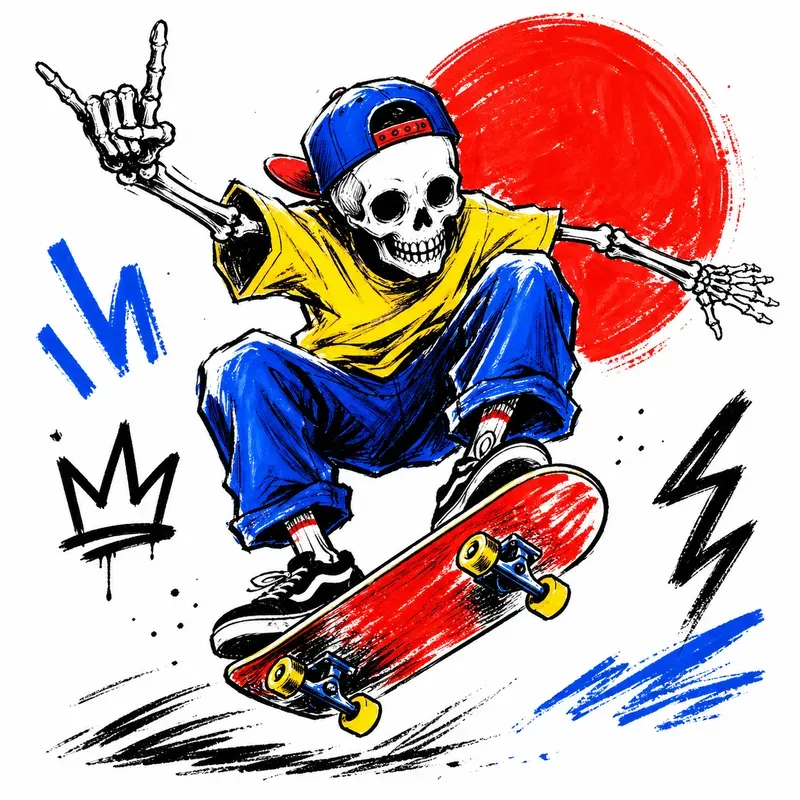 Dynamic Bold Marker Style Illustrations