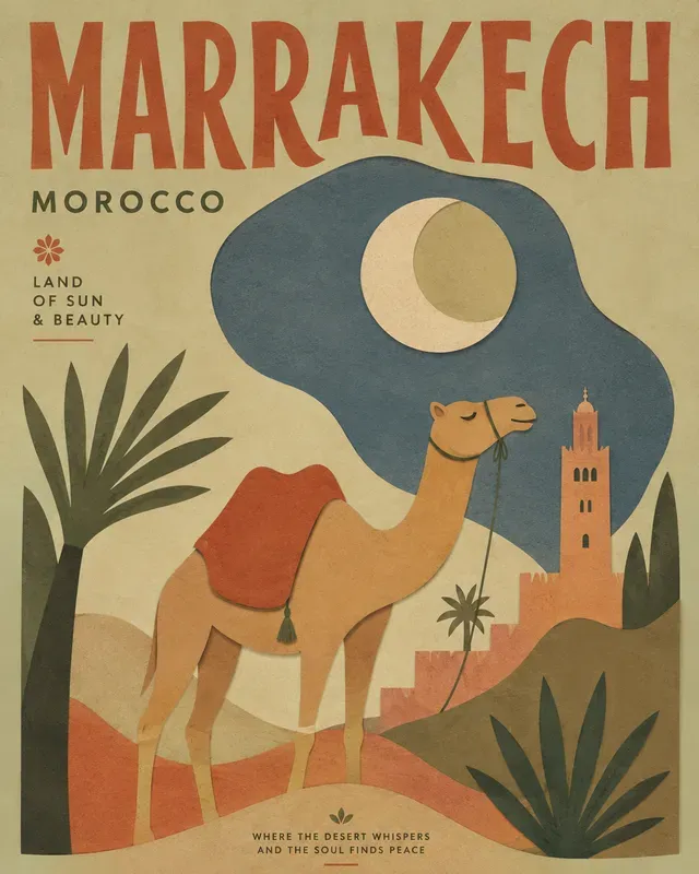 Retro Minimalist Travel Posters