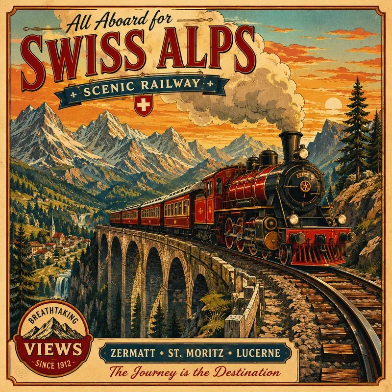 Vintage Illustrated Travel Posters