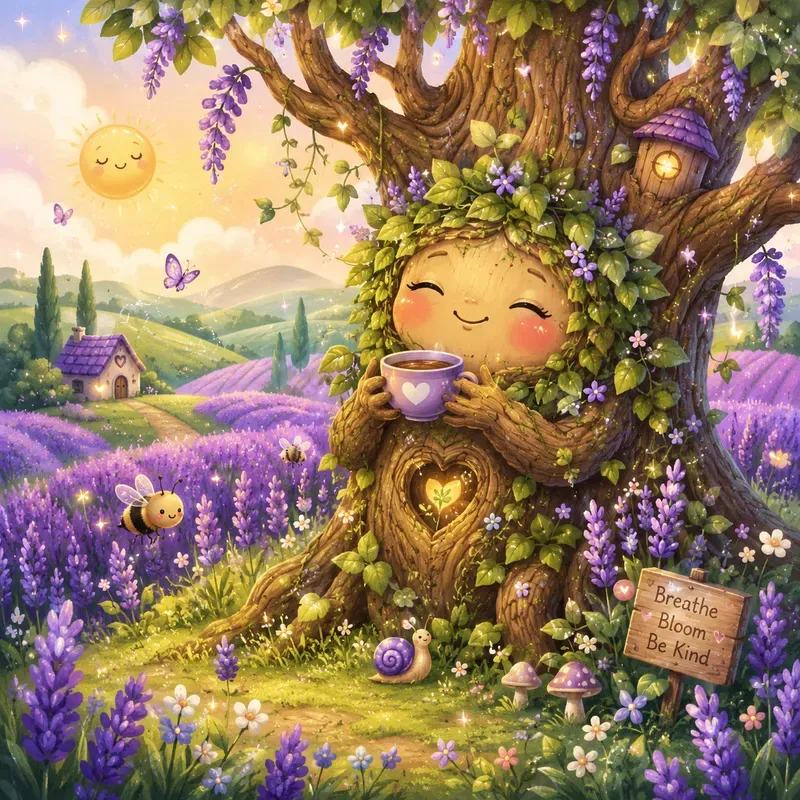 Kawaii Nature Storybook Scenes