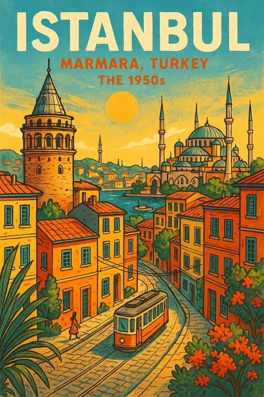 Vintage 1950s Travel Posters