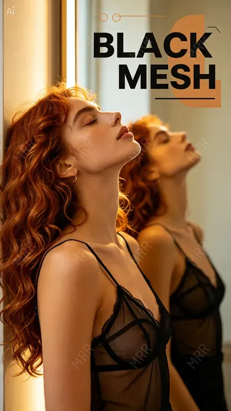 Intimate Sheer Lingerie Portraits