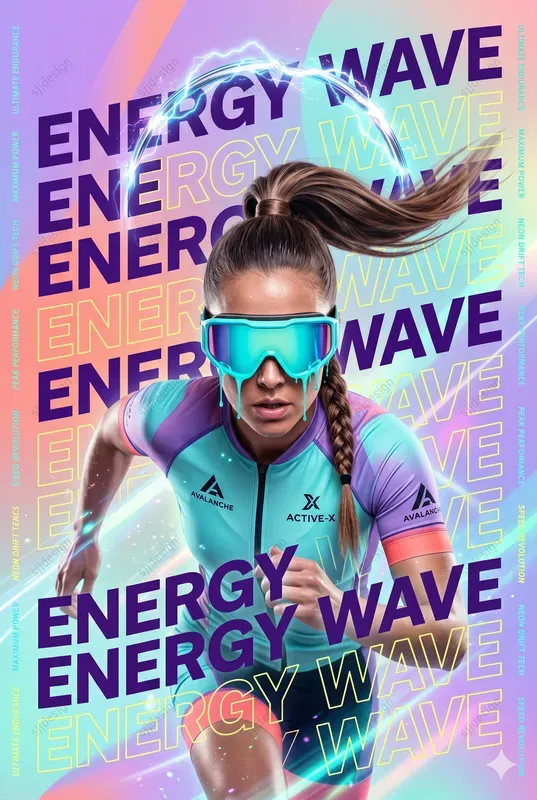 Synthpop Gradient Editorial Posters