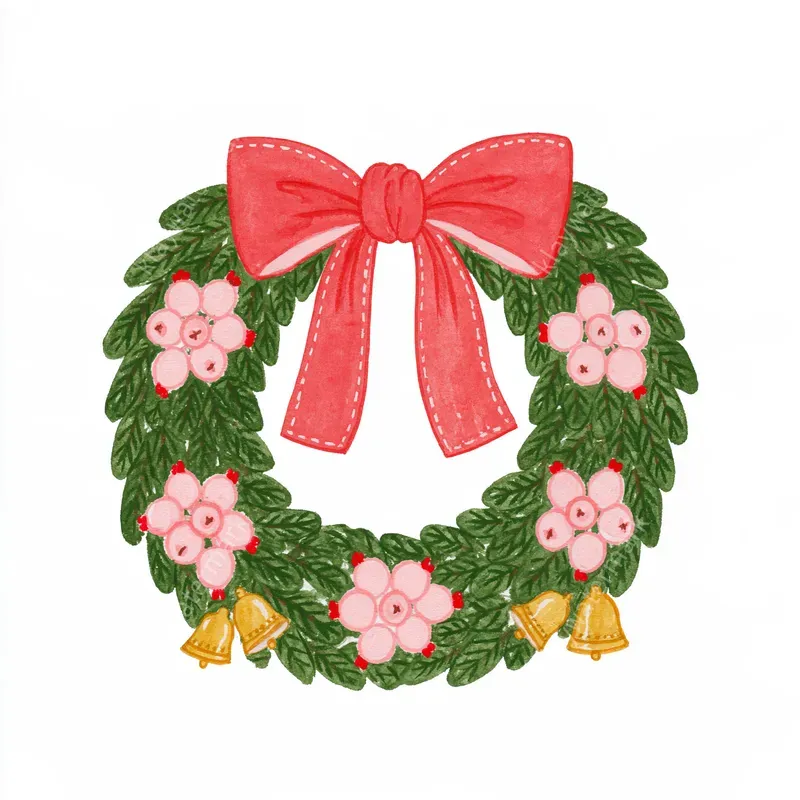 Whimsical Christmas Watercolor Cliparts