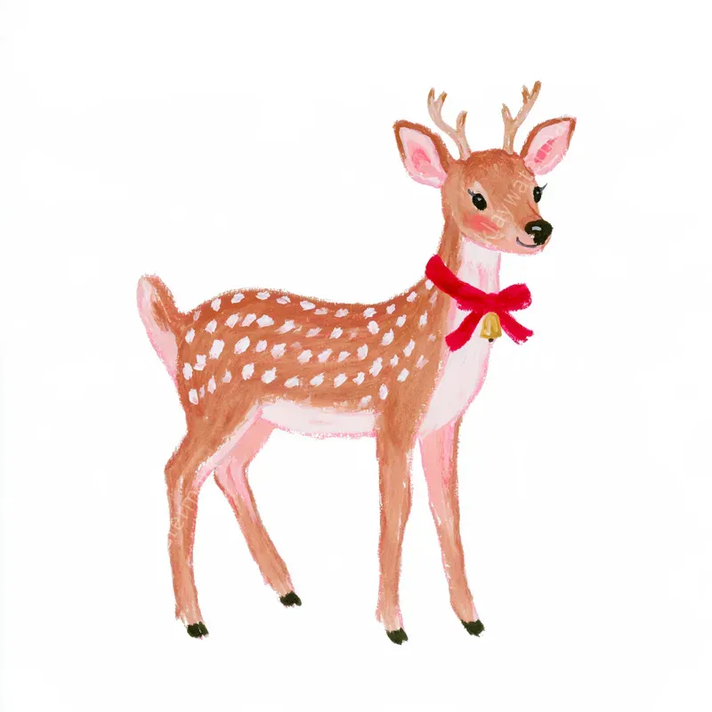 Whimsical Christmas Watercolor Cliparts