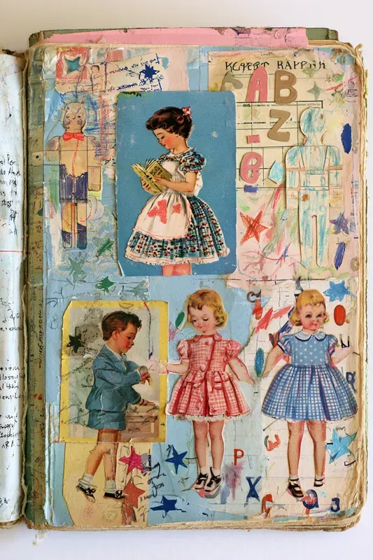 Vintage Junk Journal Art Generator