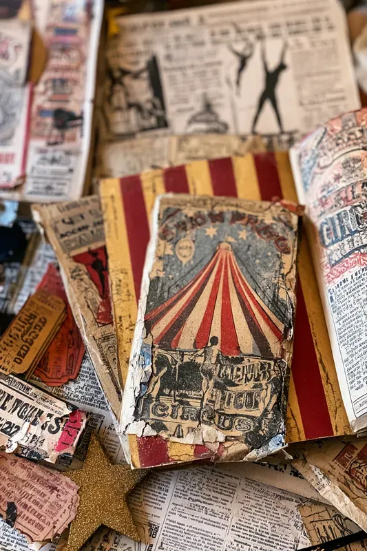 Vintage Junk Journal Art Generator