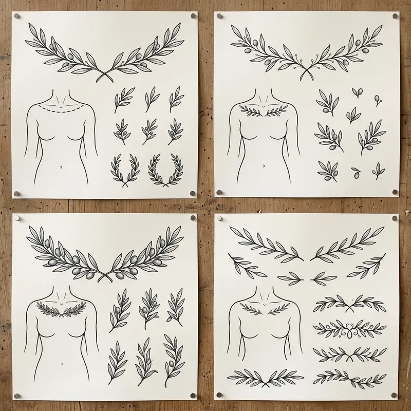 Botanical Border Tattoos