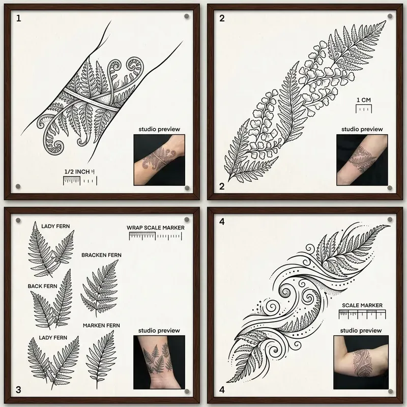 Botanical Border Tattoos