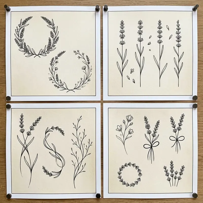 Botanical Border Tattoos