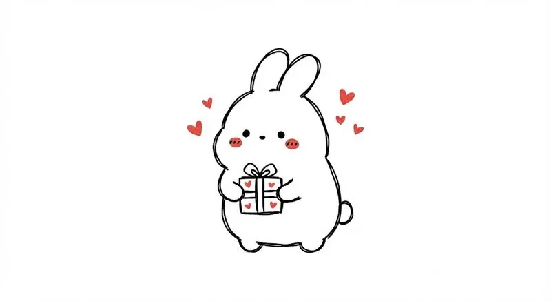 Cute Handdrawn Love Doodle Animals