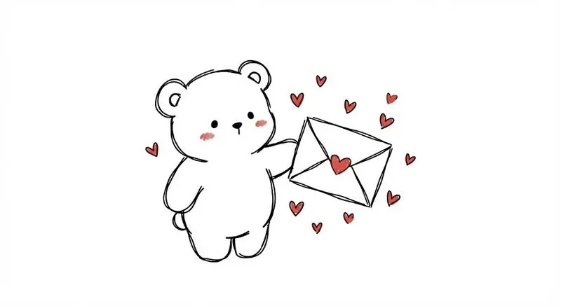 Cute Handdrawn Love Doodle Animals