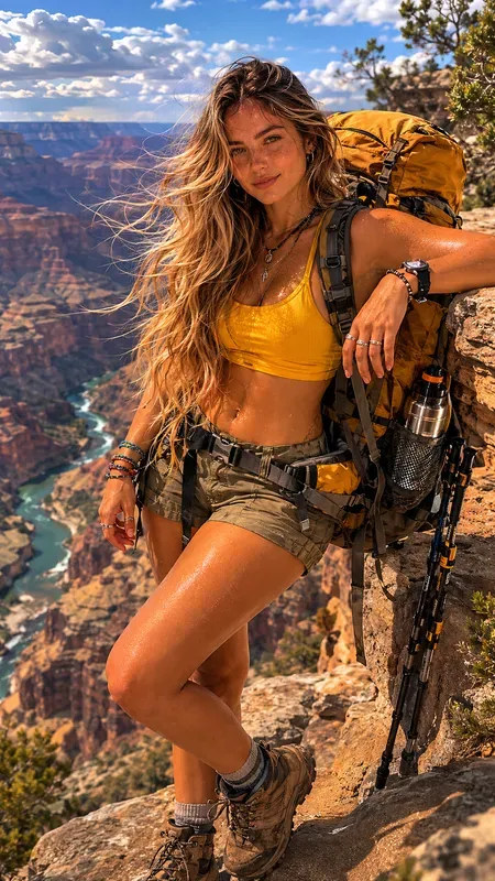Adventure Influencer Girl Portraits