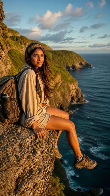 Adventure Influencer Girl Portraits
