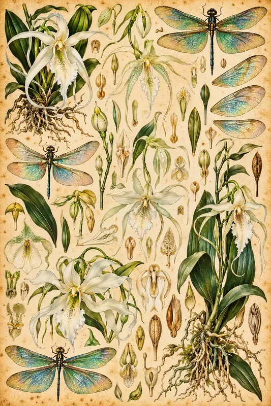 Vintage Victorian Botanical Stickers