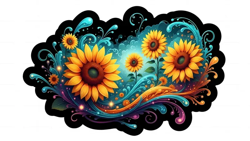 Neonglow Fantasy Sticker Masterpieces