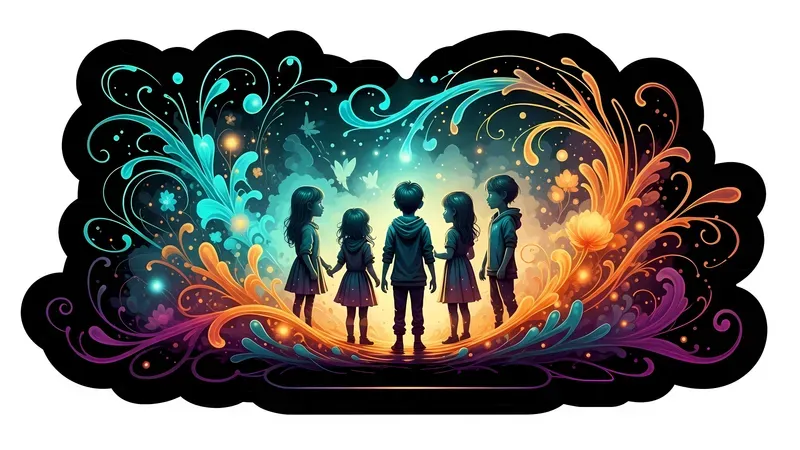 Neonglow Fantasy Sticker Masterpieces