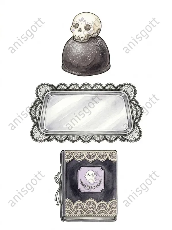 Ghostly Parisian Patisserie Clipart