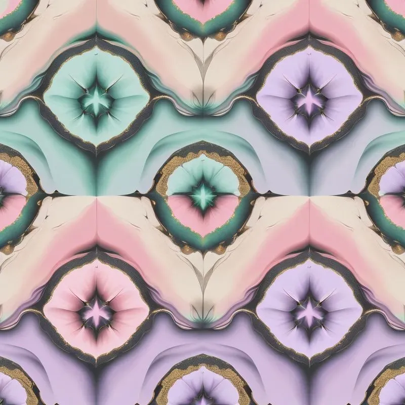 Seamless Boho Geode Pod Wallpapers