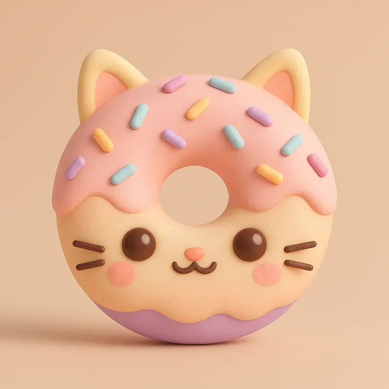 Cute Kawaii 3D Clay Toy Characters