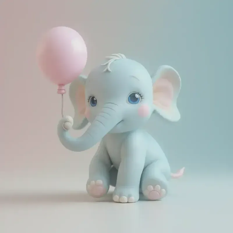 Cute Kawaii 3D Clay Toy Characters