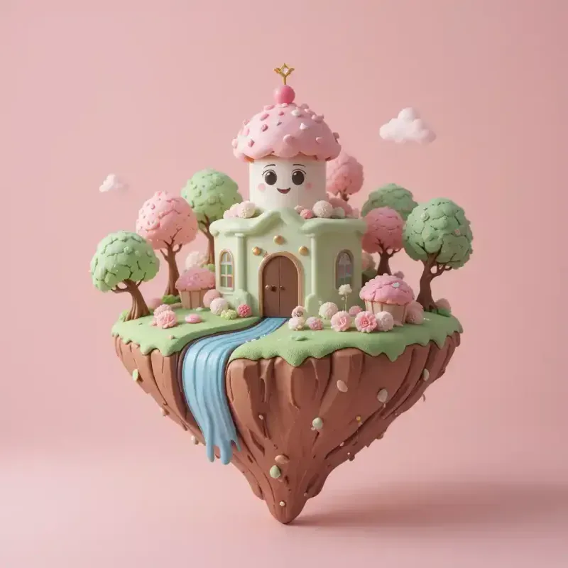 Cute Kawaii 3D Clay Toy Characters