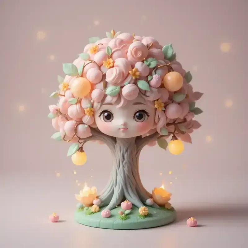 Cute Kawaii 3D Clay Toy Characters