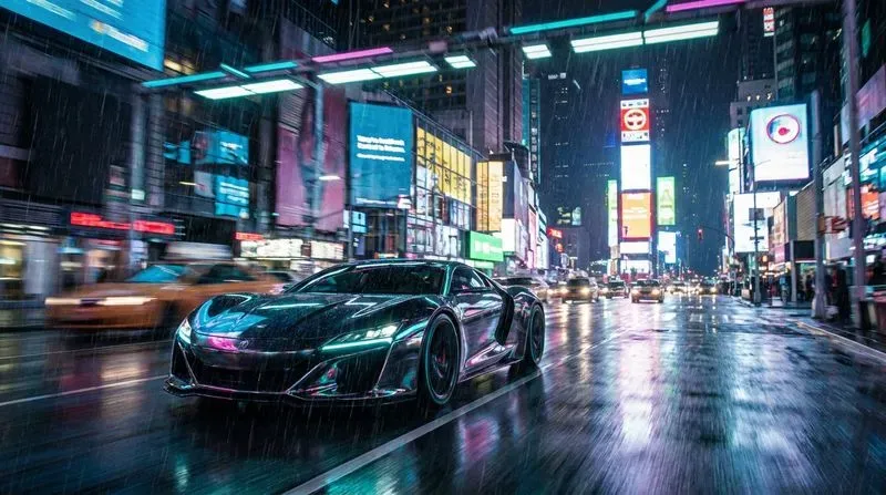 Futuristic Cyberpunk Luxury Sports Cars