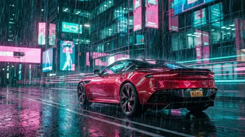 Futuristic Cyberpunk Luxury Sports Cars
