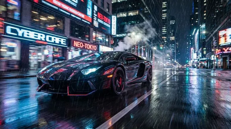 Futuristic Cyberpunk Luxury Sports Cars