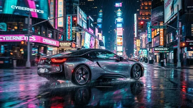 Futuristic Cyberpunk Luxury Sports Cars