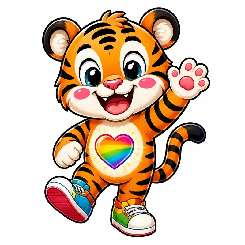 Rainbow Retro Mascot Cartoon Bundles