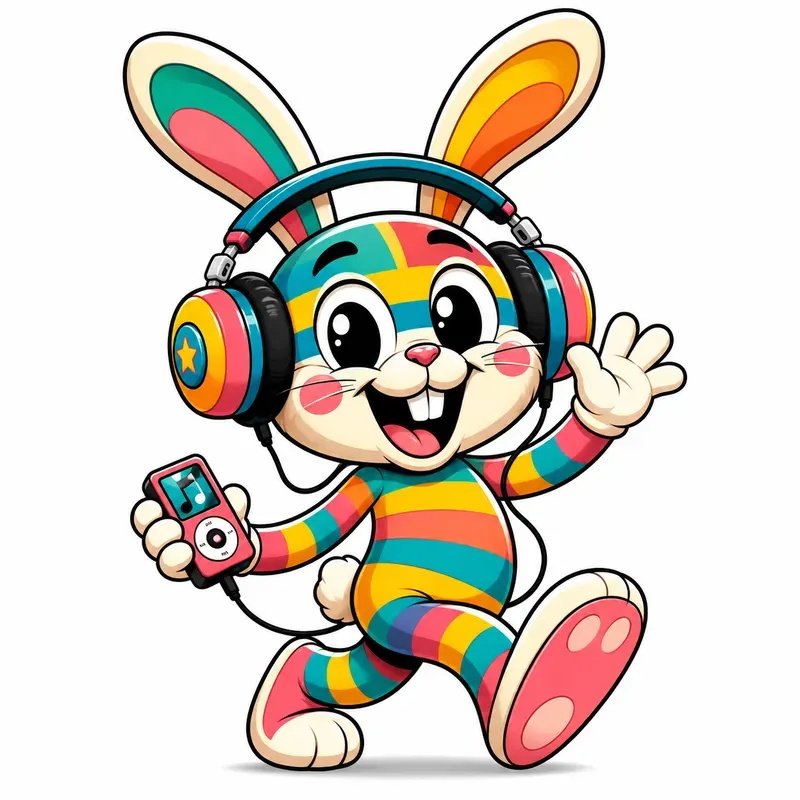 Rainbow Retro Mascot Cartoon Bundles