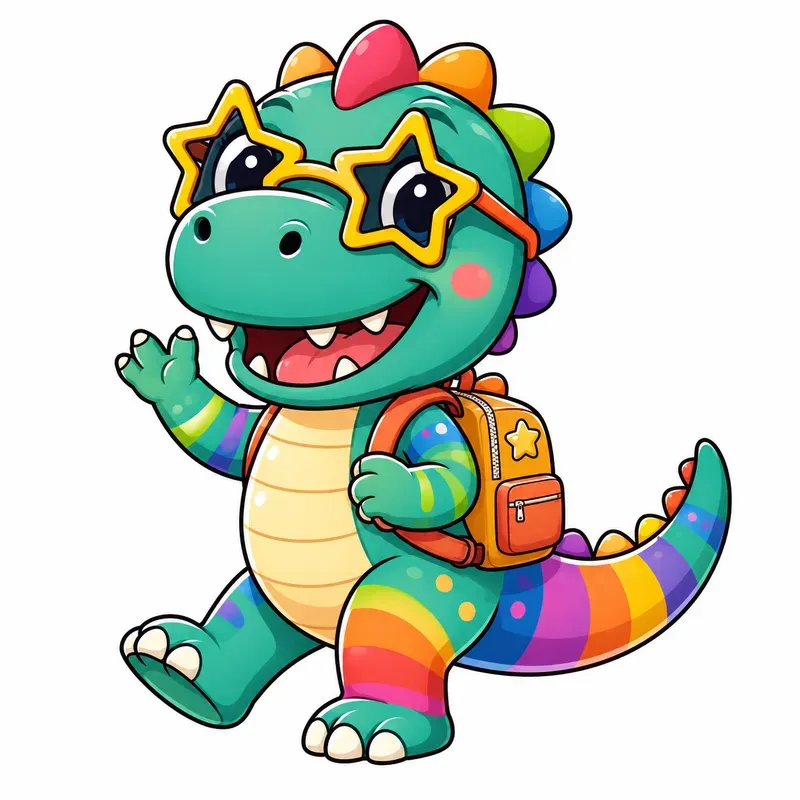Rainbow Retro Mascot Cartoon Bundles
