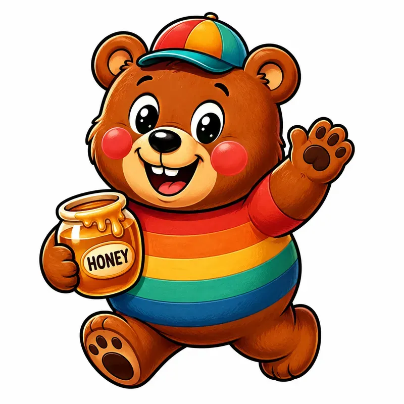 Rainbow Retro Mascot Cartoon Bundles