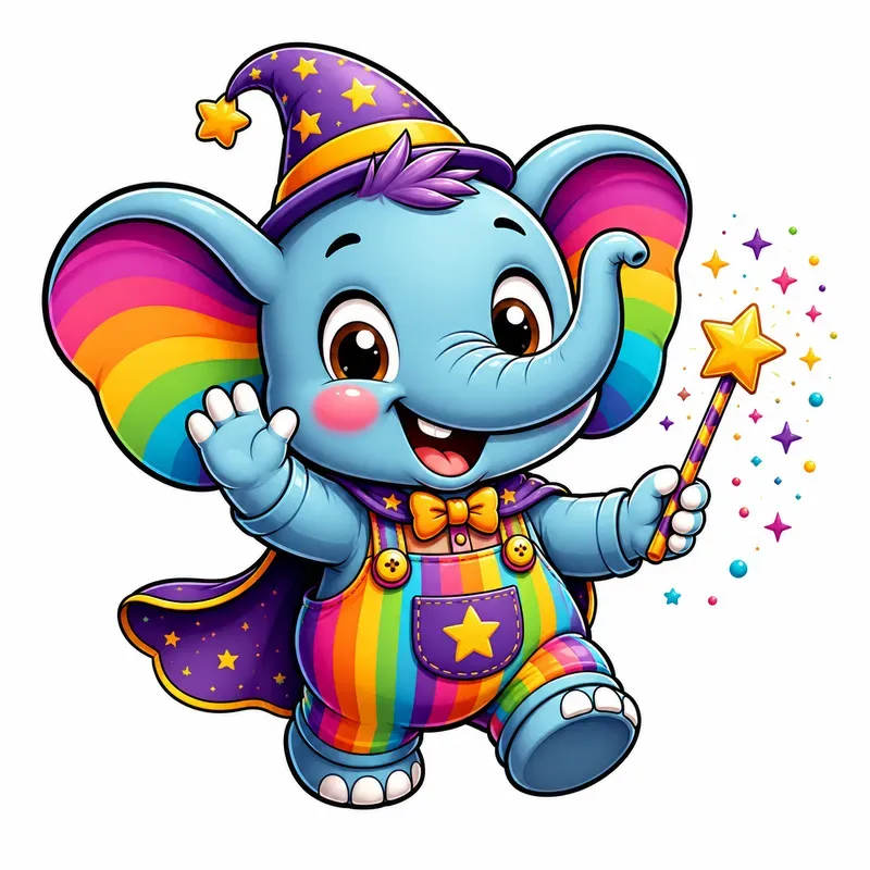Rainbow Retro Mascot Cartoon Bundles