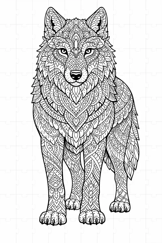 Mandala Animal Adult Coloring Pages